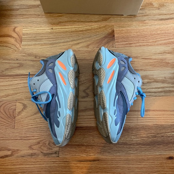 Yeezy Boost Men Size 5.5 Carbon Blue Like NEW - Picture 5 of 9